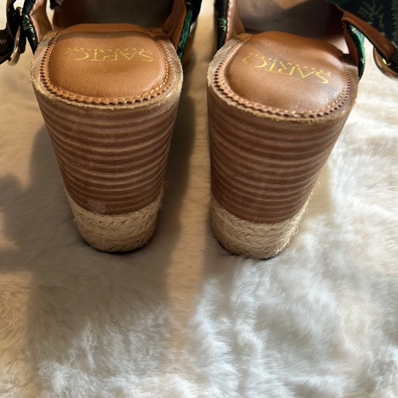 SARTO by Franco Sarto | Green Floral Niva Platform Sandal - Picture 5 of 7